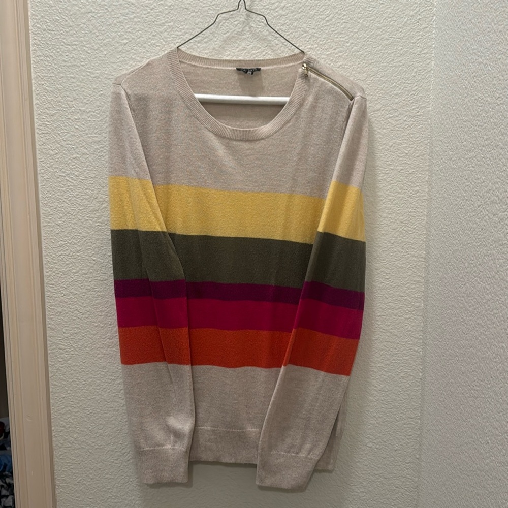 Talbots striped sweater size L